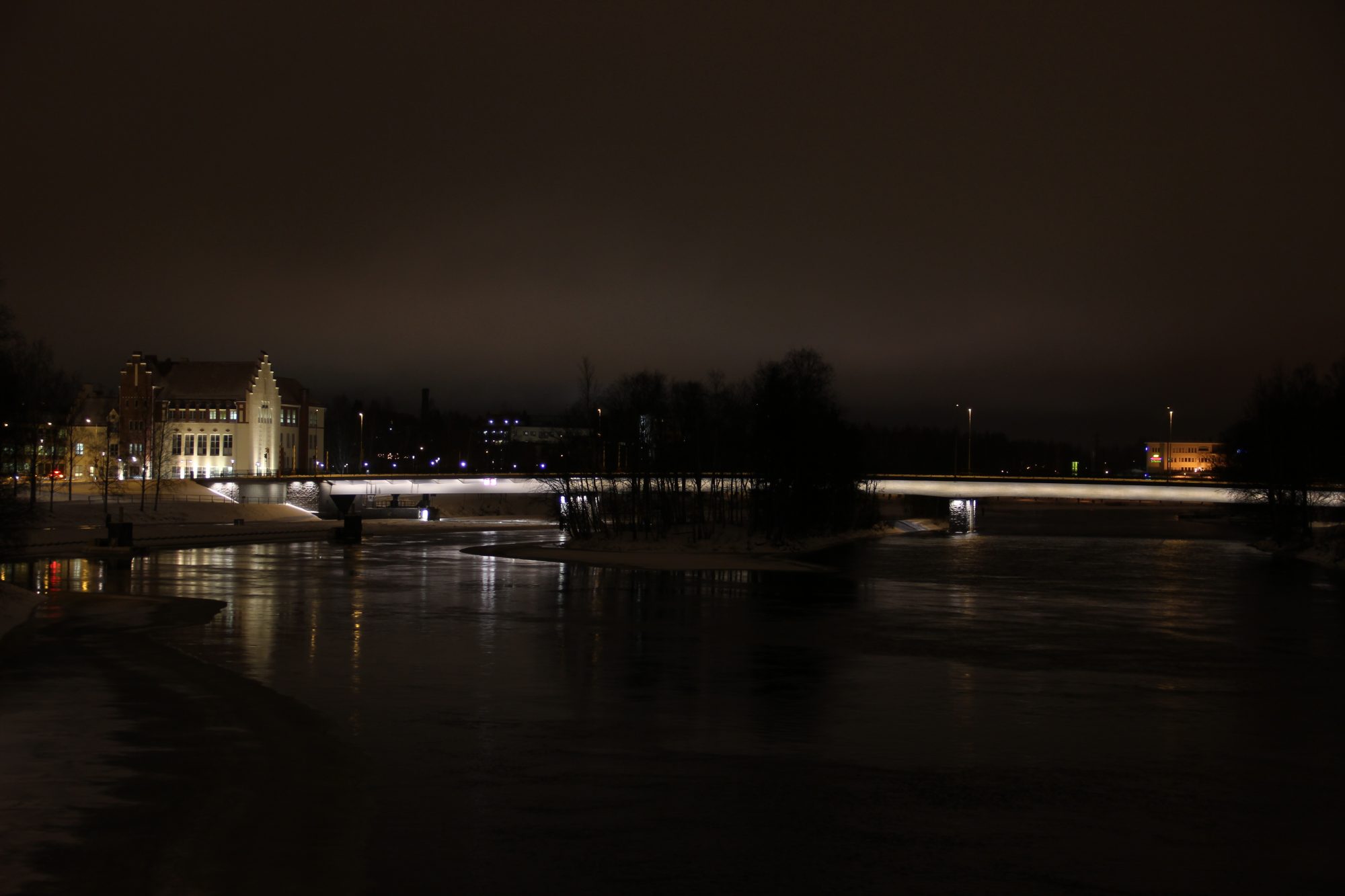 Sirkkala bridge in Joensuu sheds a new light